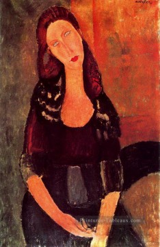 assise jeanne hebuterne 1918 Amedeo Modigliani Peinture à l'huile